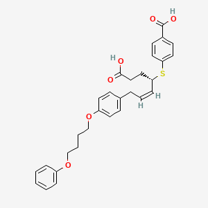 molecular formula C30H32O6S B1238961 Unii-ugwpb2qit9 CAS No. 143538-27-6