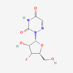 2-[(2R,3R,5R)-4-fluoro-3-hydroxy-5-(hydroxymethyl)oxolan-2-yl]-1,2,4-triazine-3,5-dione