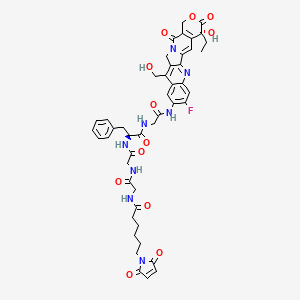 molecular formula C46H47FN8O12 B12389650 MC-GGFG-(7ethanol-10NH2-11F-Camptothecin) 