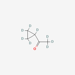 molecular formula C5H8O B12389685 2,2,2-trideuterio-1-(1,2,2,3,3-pentadeuteriocyclopropyl)ethanone 