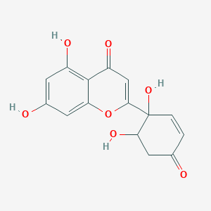 molecular formula C15H12O7 B12389693 2',3'-Dihydro-2'-hydroxyprotoapigenone 