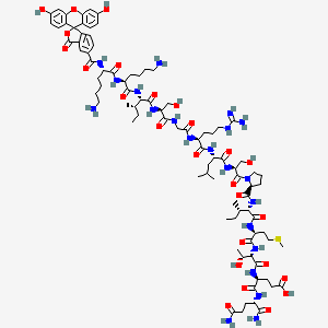 molecular formula C89H133N21O26S B12389712 5-FAM-Woodtide 