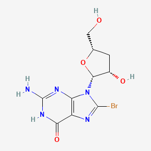 molecular formula C10H12BrN5O4 B12389713 2-amino-8-bromo-9-[(2R,3S,5S)-3-hydroxy-5-(hydroxymethyl)oxolan-2-yl]-1H-purin-6-one 