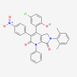 molecular formula C33H24ClN3O5 B12389719 Anticancer agent 131 