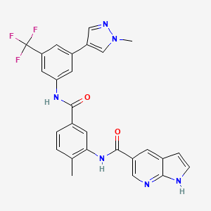 molecular formula C27H21F3N6O2 B12389740 c-ABL-IN-6 