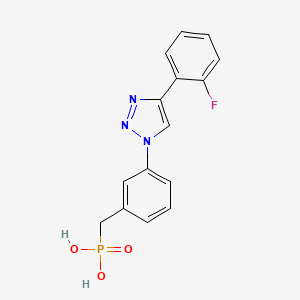 molecular formula C15H13FN3O3P B12389752 Mbl-IN-1 