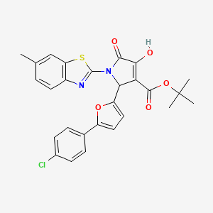 molecular formula C27H23ClN2O5S B12389758 MurA-IN-3 