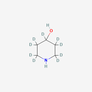 molecular formula C5H11NO B12389797 4-Hydroxypiperidine-2,2,3,3,4,5,5,6,6-d9 