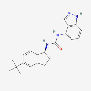 N-[(1S)-5-tert-butyl-2,3-dihydro-1H-inden-1-yl]-N'-1H-indazol-4-ylurea