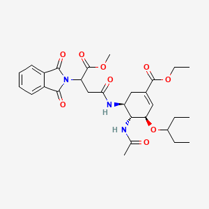 molecular formula C29H37N3O9 B12389803 Tuberculosis inhibitor 11 