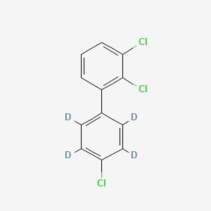 molecular formula C12H7Cl3 B12389811 2,3,4'-Trichlorobiphenyl-2',3',5',6'-D4 