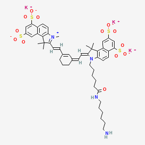 molecular formula C51H59K3N4O13S4 B12389824 sulfo-Cy7.5 amine 