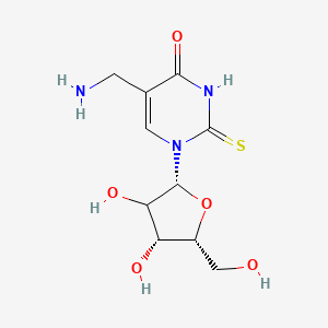 5-(aminomethyl)-1-[(2R,4R,5R)-3,4-dihydroxy-5-(hydroxymethyl)oxolan-2-yl]-2-sulfanylidenepyrimidin-4-one