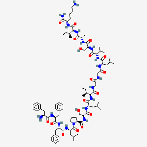 molecular formula C86H134N18O18 B12389883 H-Phe-Phe-Phe-Leu-Pro-Ser-Leu-Ile-Gly-Gly-Leu-Val-Ser-Ala-Ile-Lys-NH2 