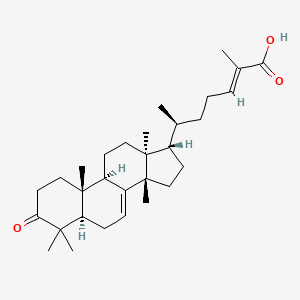 molecular formula C30H46O3 B12389891 (E)-Masticadienonic acid CAS No. 66052-86-6