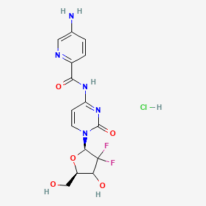 molecular formula C15H16ClF2N5O5 B12389907 Viral polymerase-IN-1 (hydrochloride) 