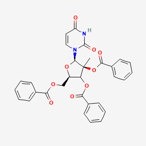 1-(2,3,5-Tri-O-benzoyl-2-C-methyl-|A-D-ribofuranosyl)-2,4(1H,3H)-pyrimidinedione