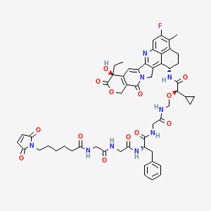 molecular formula C55H60FN9O13 B12389919 MC-Gly-Gly-Phe-Gly-(R)-Cyclopropane-Exatecan 