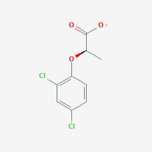 molecular formula C9H7Cl2O3- B1238994 (2R)-2-(2,4-dichlorophenoxy)propanoate 