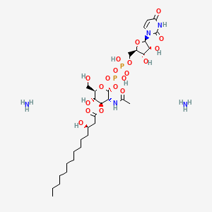 molecular formula C31H59N5O19P2 B12389949 UDP-3-O-acyl-GlcNAc (diammonium) 