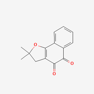 molecular formula C14H12O3 B1239000 Naphtho[1,2-b]furan-4,5-dione, 2,3-dihydro-2,2-dimethyl- CAS No. 52436-88-1