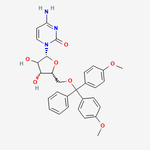 4-amino-1-[(2R,4R,5R)-5-[[bis(4-methoxyphenyl)-phenylmethoxy]methyl]-3,4-dihydroxyoxolan-2-yl]pyrimidin-2-one