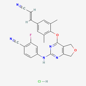 molecular formula C24H19ClFN5O2 B12390016 HIV-1 inhibitor-51 