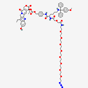 SN38-PAB-Lys(MMT)-oxydiacetamide-PEG8-N3