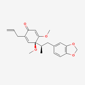 (4S)-4-[(2R)-1-(1,3-benzodioxol-5-yl)propan-2-yl]-4,5-dimethoxy-2-prop-2-enylcyclohexa-2,5-dien-1-one