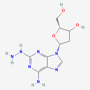 (2R,5R)-5-(6-amino-2-hydrazinylpurin-9-yl)-2-(hydroxymethyl)oxolan-3-ol