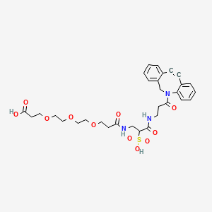 molecular formula C31H37N3O11S B12390046 Sulfo DBCO-PEG3-acid 