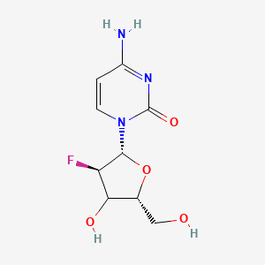 molecular formula C9H12FN3O4 B12390048 4-amino-1-[(2R,3R,5R)-3-fluoro-4-hydroxy-5-(hydroxymethyl)oxolan-2-yl]pyrimidin-2-one 