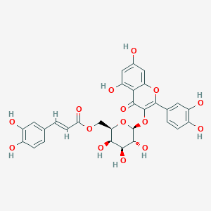 molecular formula C30H26O15 B12390056 Quercetin-3-O-(6''-O-Ecaffeoyl)-|A-D-galactopyranoside 