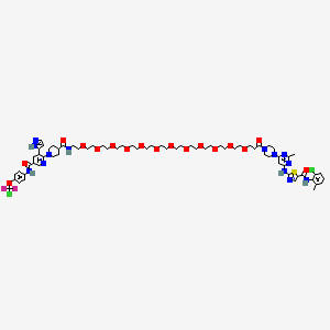 molecular formula C69H93Cl2F2N13O17S B12390059 DosatiLink-1 