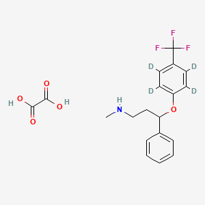 N-methyl-3-phenyl-3-[2,3,5,6-tetradeuterio-4-(trifluoromethyl)phenoxy]propan-1-amine;oxalic acid