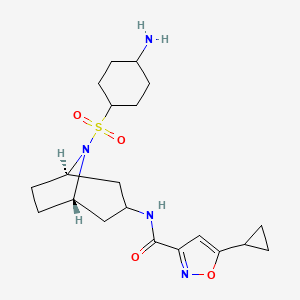 N-{(3-endo)-8-[(trans-4-aminocyclohexyl)sulfonyl]-8-azabicyclo[3.2.1]octan-3-yl}-5-cyclopropyl-1,2-oxazole-3-carboxamide