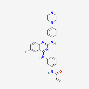 molecular formula C28H28FN7O B12390067 Egfr T790M/L858R-IN-2 