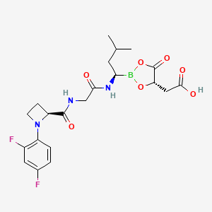 molecular formula C21H26BF2N3O7 B12390117 Davelizomib CAS No. 2409841-51-4