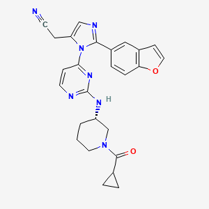 molecular formula C26H25N7O2 B12390124 JNK3 inhibitor-3 