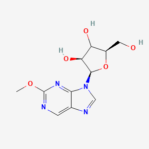 molecular formula C11H14N4O5 B12390151 2-Methoxy-9-|A-D-ribofuranosyl-9H-purine 