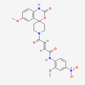 molecular formula C24H24N4O8 B12390156 Chitin synthase inhibitor 11 