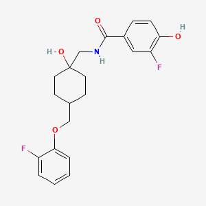 molecular formula C21H23F2NO4 B12390164 Hsd17B13-IN-2 