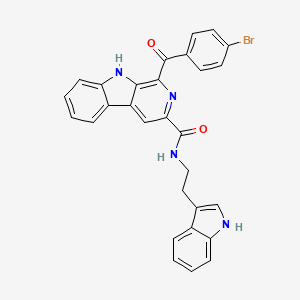 molecular formula C29H21BrN4O2 B12390169 1-(4-bromobenzoyl)-N-[2-(1H-indol-3-yl)ethyl]-9H-pyrido[3,4-b]indole-3-carboxamide 