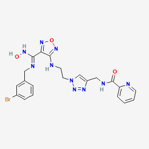 molecular formula C21H21BrN10O3 B12390203 Ido2-IN-1 