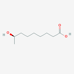 molecular formula C9H18O3 B1239021 (8R)-8-hydroxynonanoic acid 