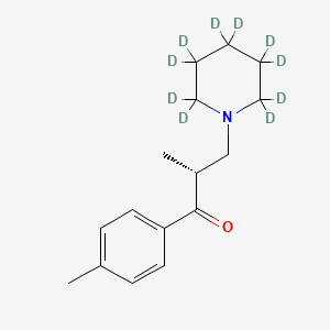 molecular formula C16H23NO B12390211 R (-) Tolperisone-d10 