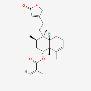 molecular formula C25H36O4 B12390216 Solidagolactone III 