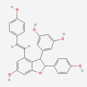 molecular formula C28H22O6 B1239022 Viniferin 