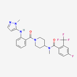 molecular formula C25H25F4N5O2 B12390237 Smo-IN-2 