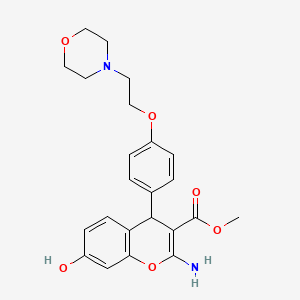 molecular formula C23H26N2O6 B12390254 Estrogen receptor |A antagonist 2 